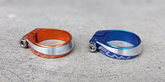 Funn, Frodon Seat Clamp 31.8mm - Available in Blue & Orange