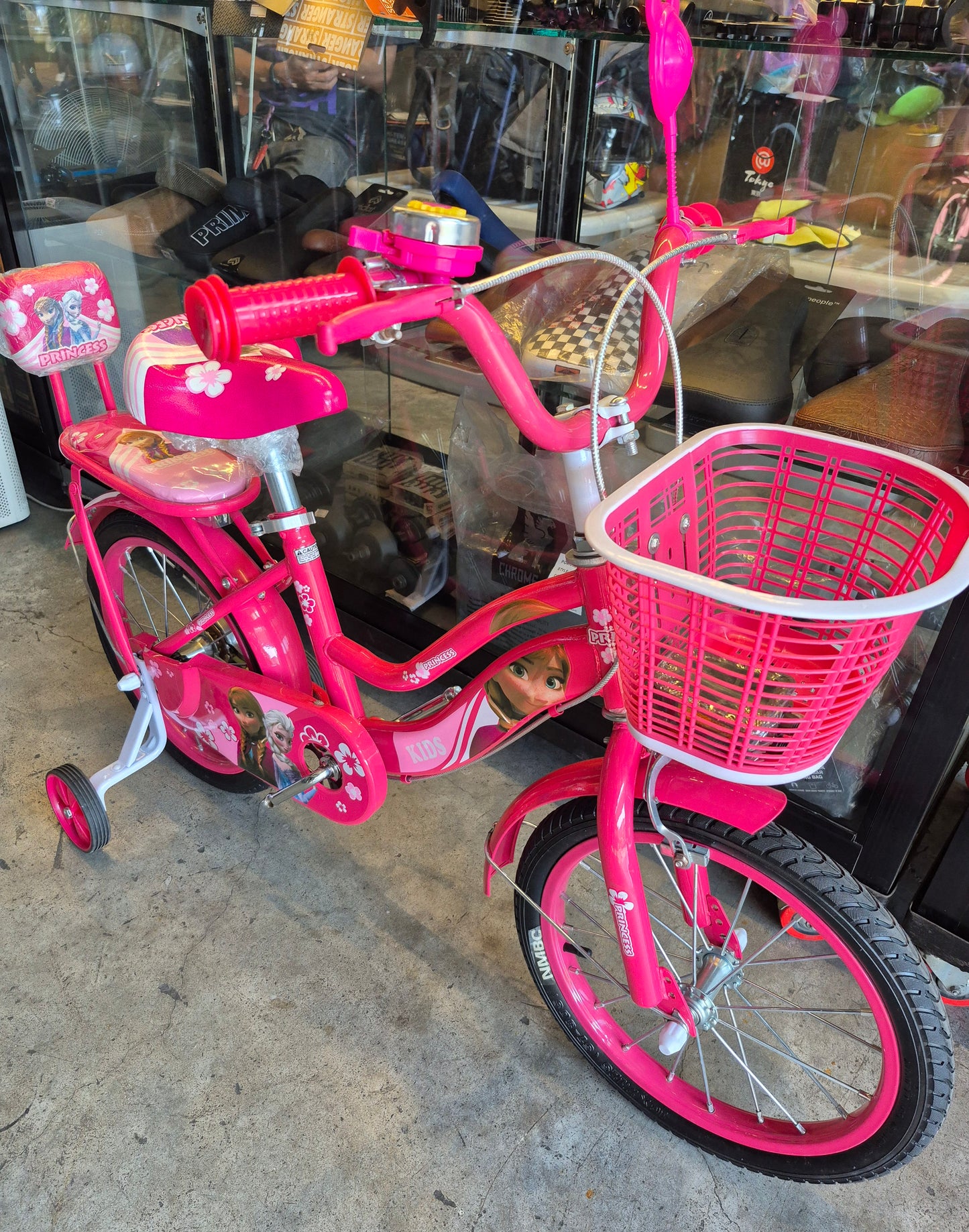 Bike 16 Frozen w/ Backseat (suitable for kids aged 4–5 years old)