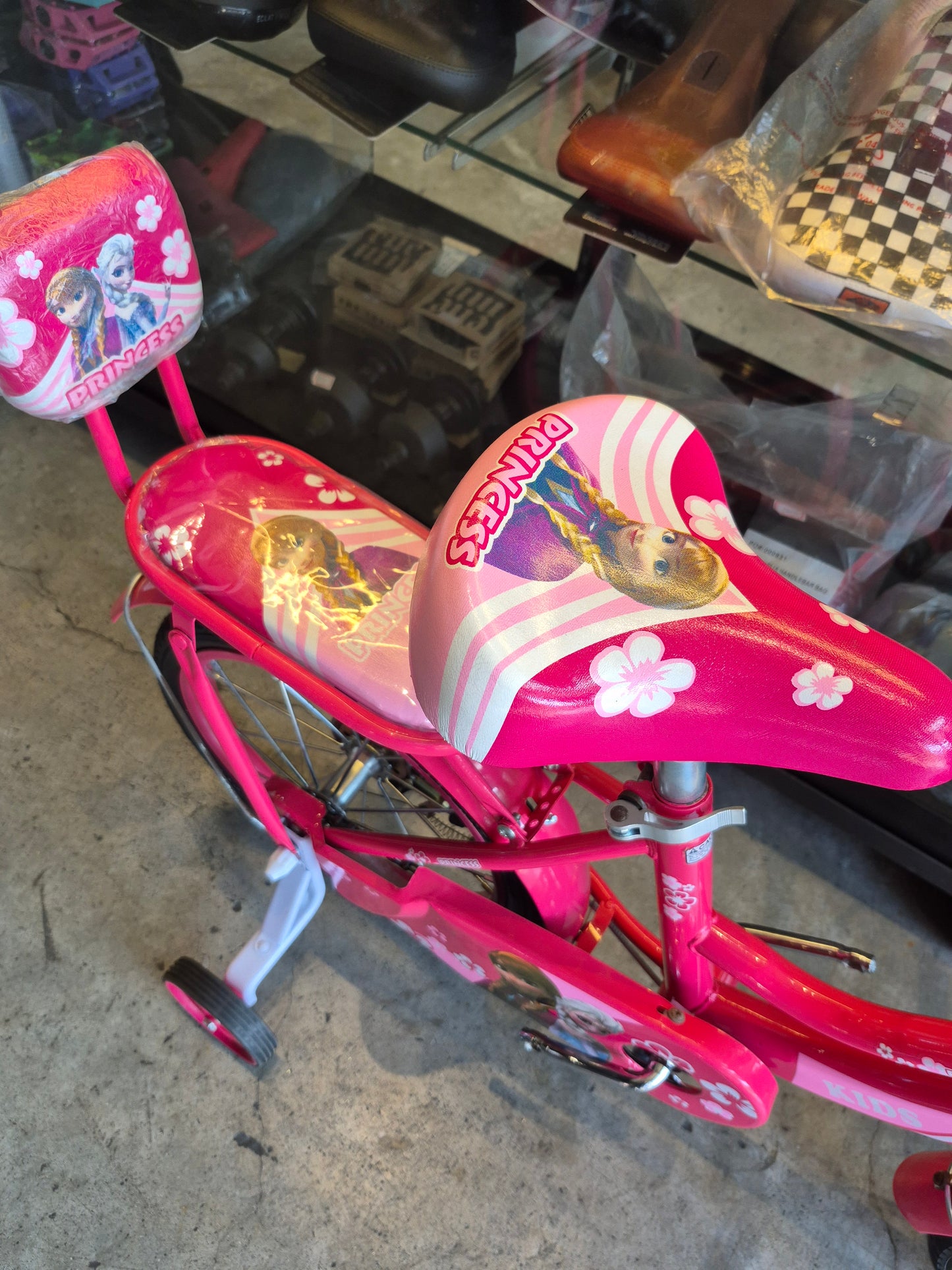 Bike 16 Frozen w/ Backseat (suitable for kids aged 4–5 years old)