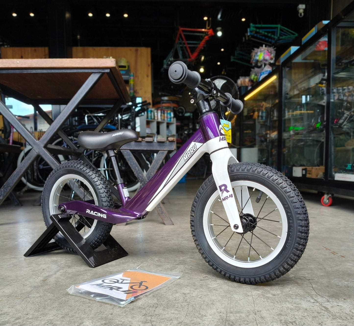 Bike 12 Maru Push bike MR4 Purple (suitable for kids aged 2 to 3 years old)