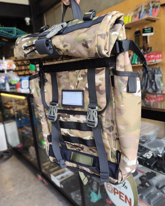 Backpack - Exonomad, Rolltop Green Camo