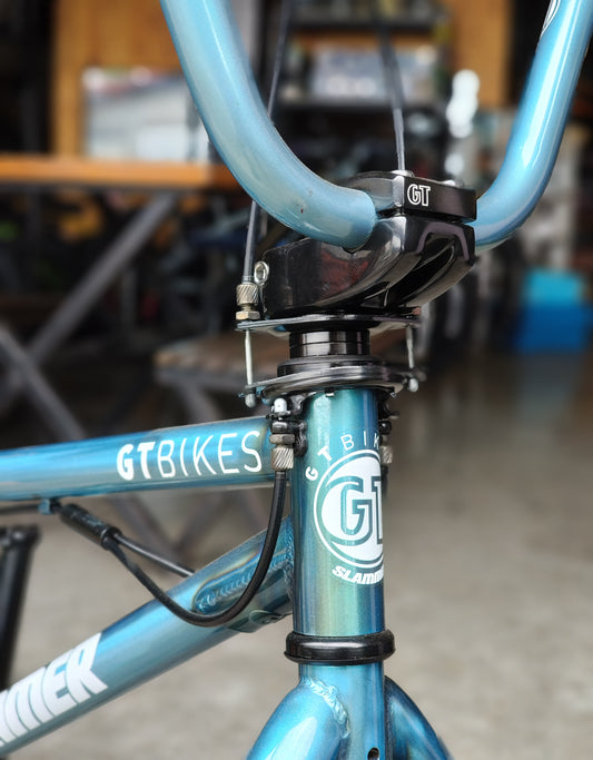 GT Bicycle Slammer BMX Bike Mint color Gyro Brake Setup