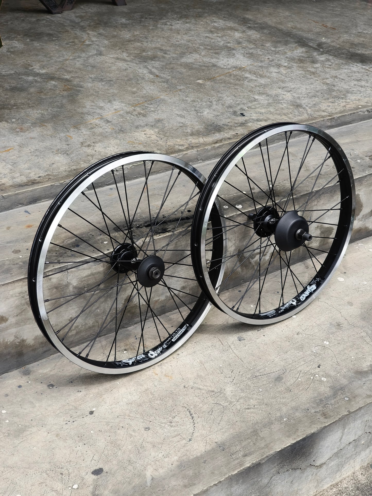 Rim Set, Alex Supra Dome Rims powered by Enemy Axis Front & Sonic Rear Hubs (sold as set)