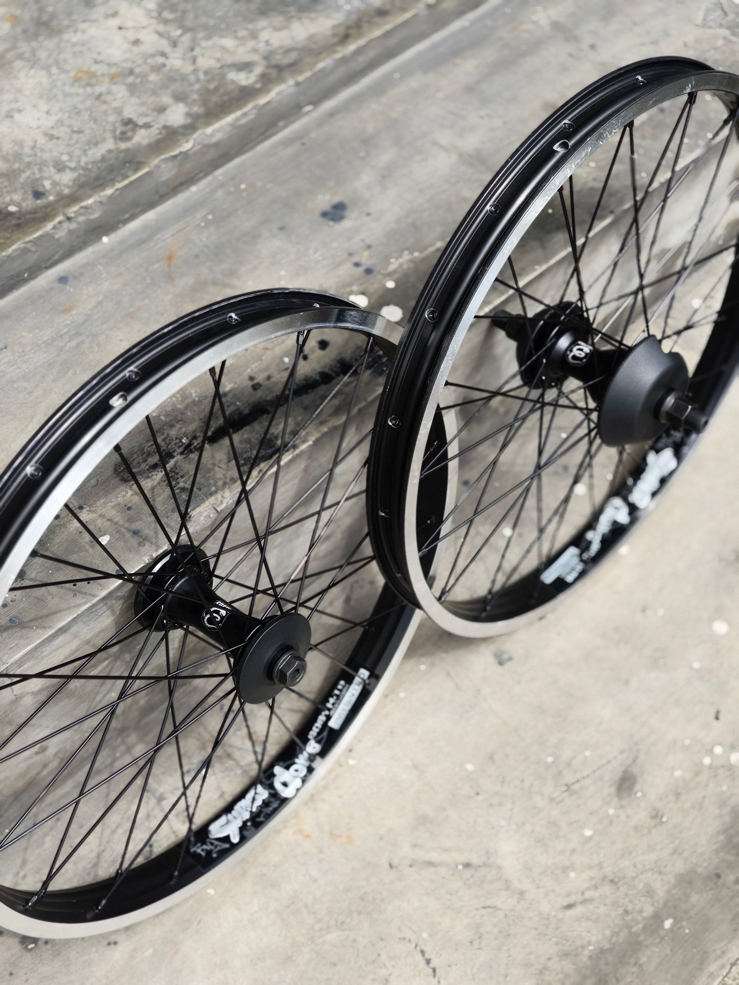 Rim Set, Alex Supra Dome Rims powered by Enemy Axis Front & Sonic Rear Hubs (sold as set)