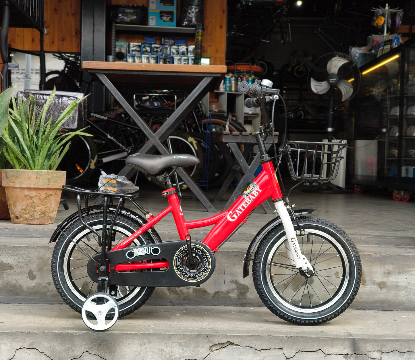Bike 14 Gatebaby Red (suitable for kids aged 3 to 4 years old)