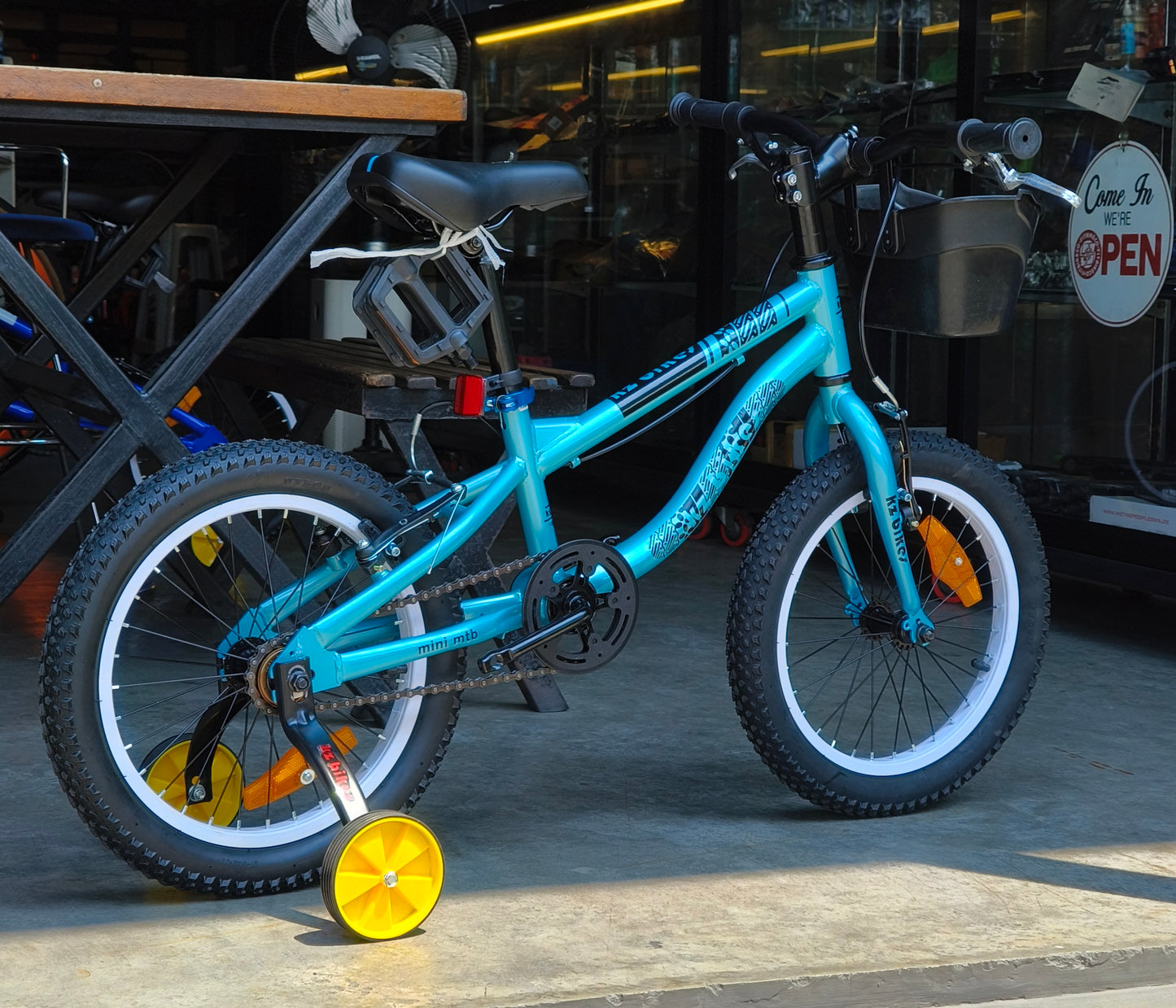 Bike 16 KZ Mtbike, Alloy Rims (suitable for kids aged 4–5 years old) Teal