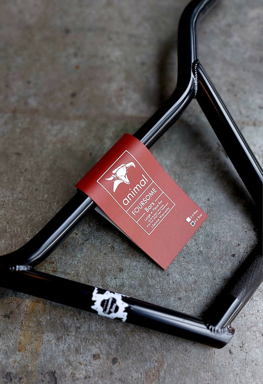 Animal Foursome BMX Bar, 4pc Bar type, 9.5" rise