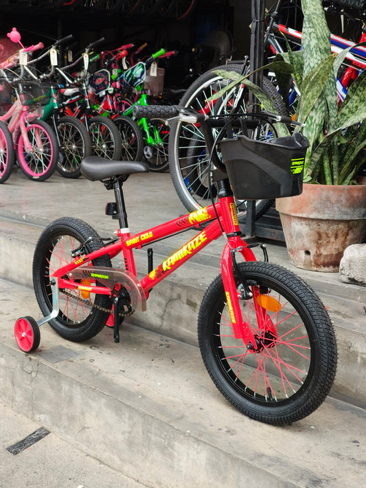 Bike 16 Kamikaze (suitable for kids aged 4–5 years old) Red