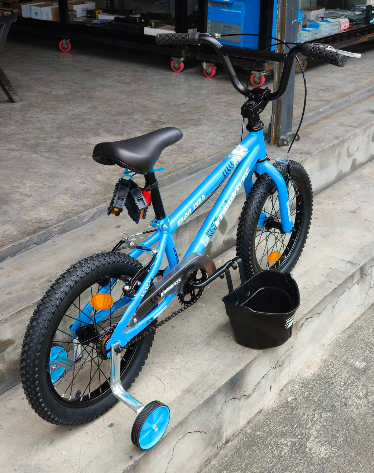Bike 16 Kamikaze, Alloy Rims (suitable for kids aged 4–5 years old) Blue