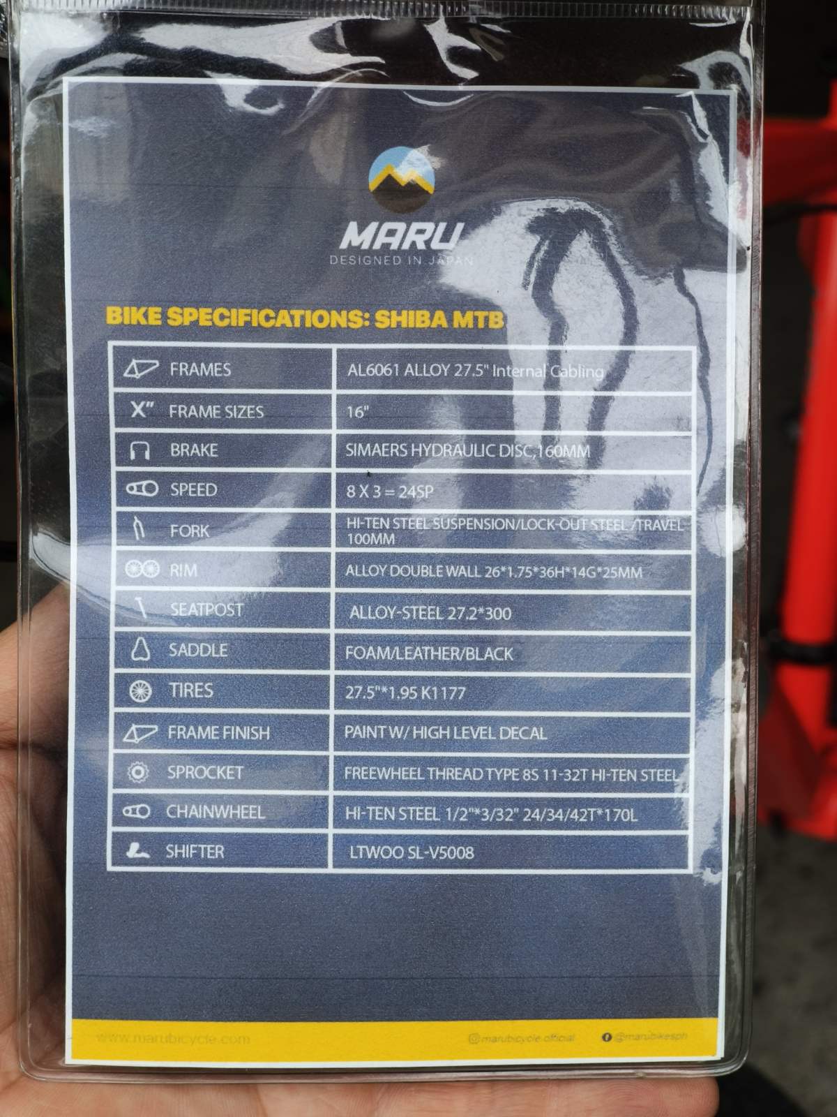 Mt Bike 27.5 Maru Shiba