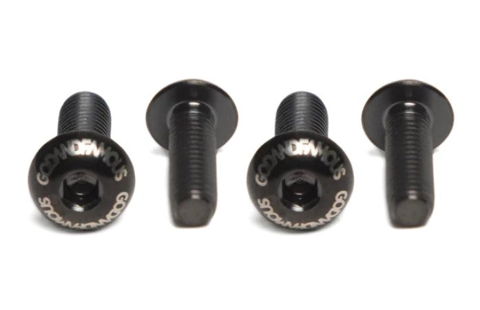 Bottle Cage Bolts only Titanium (4pcs per pack) - Godandfamous