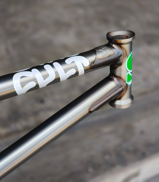 CULT 2 SHORT IC2 FRAME , Matte Clear Raw , Brakeless , 20.5" TT