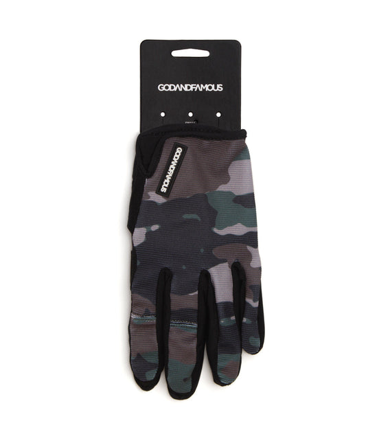 Godandfamous, Cycling Gloves Woodland Camo (sold by pair)