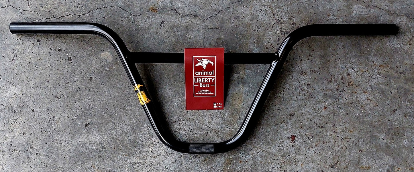 Animal Liberty BMX Bar, 2pc Bar type, 9" rise