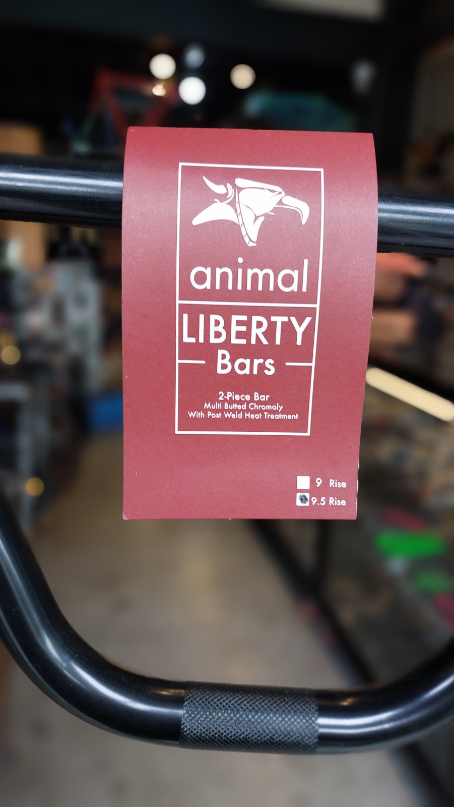 Animal Liberty BMX Bar, 2pc Bar type, 9.5" rise