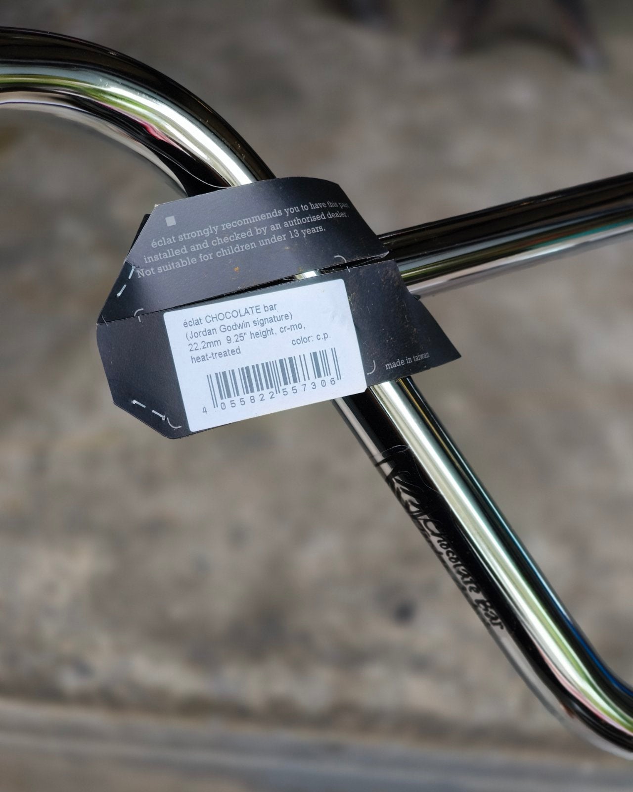 ÉCLAT CHOCOLATE BMX BAR – JORDAN GODWIN SIGNATURE, CHROME FINISH 9.25" Rise