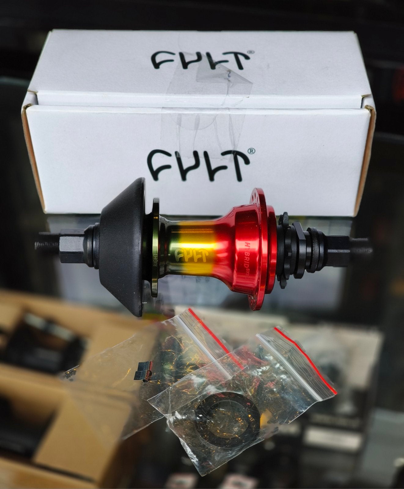 Cult Crew RASTA Hybrid Rear Hub w/ Non Drive Guard (LSD/ RSD)