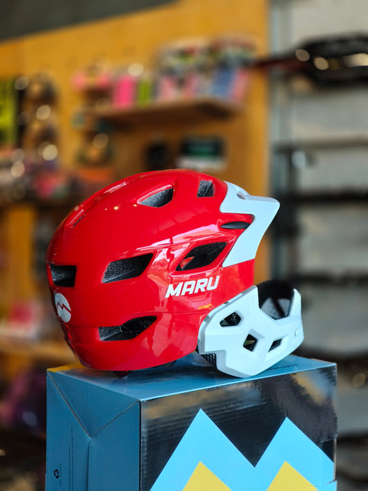 Kids Helmet Maru, Full face - Red