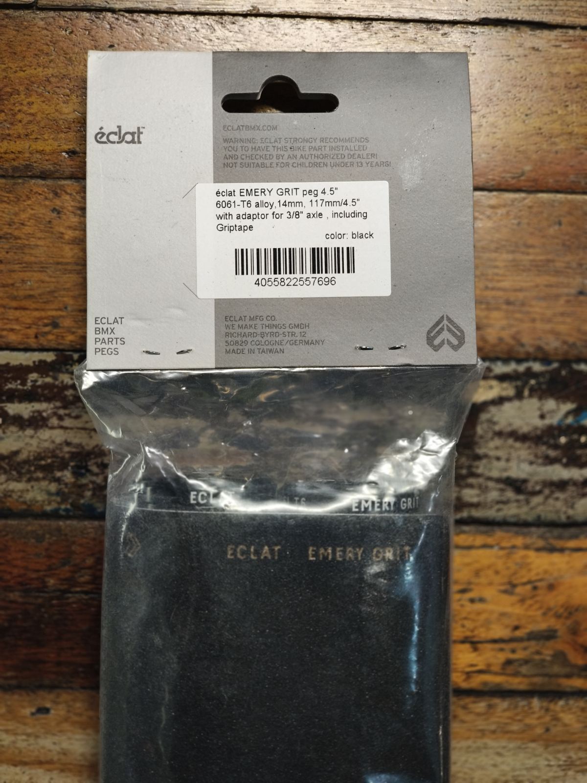 ÉCLAT EMERY GRIT ALLOY FLATLAND PEGS (4.5") (2pcs)