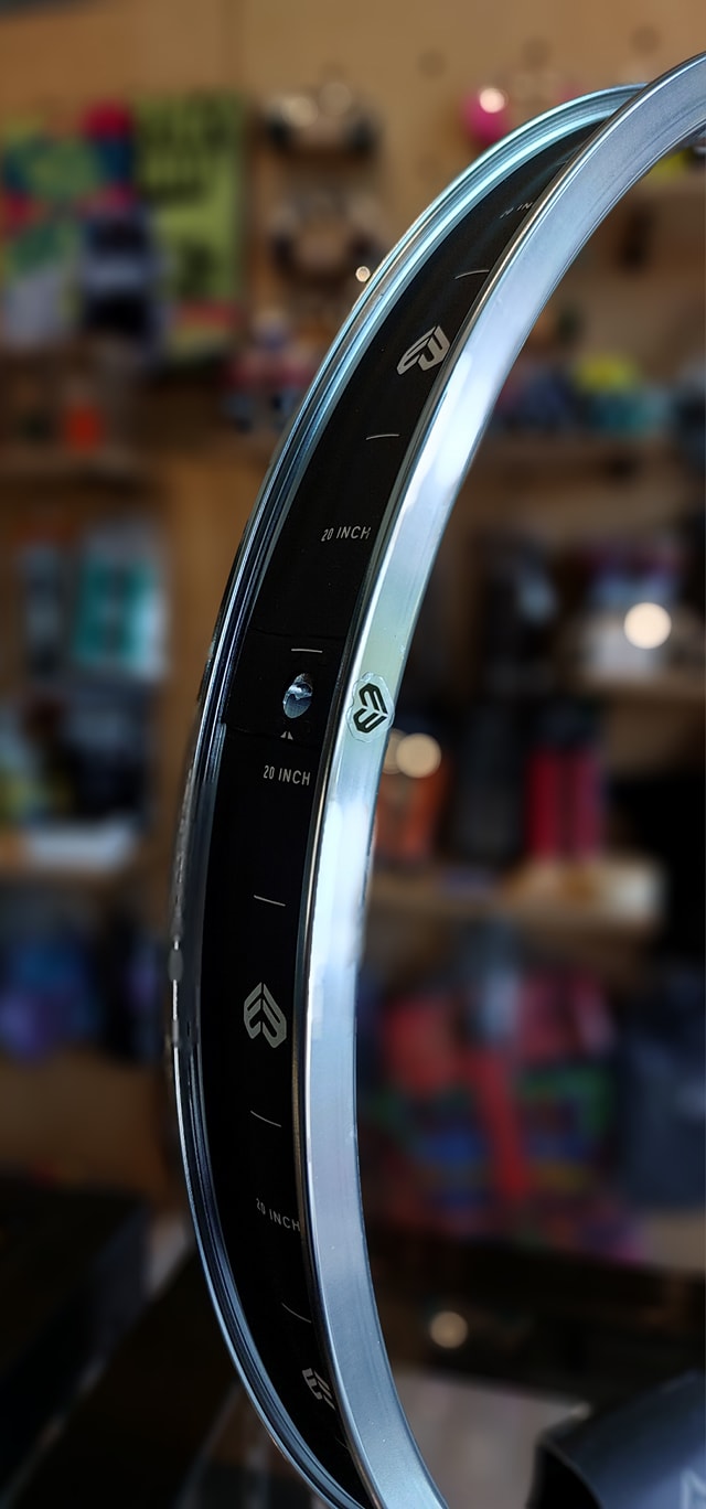 Eclat Trippin BMX Rim, Polished silver