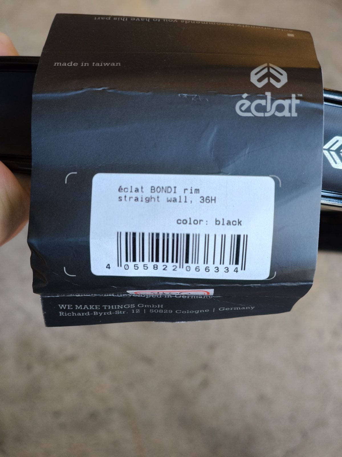 Eclat, Bondi Rim 36H (sold per piece)