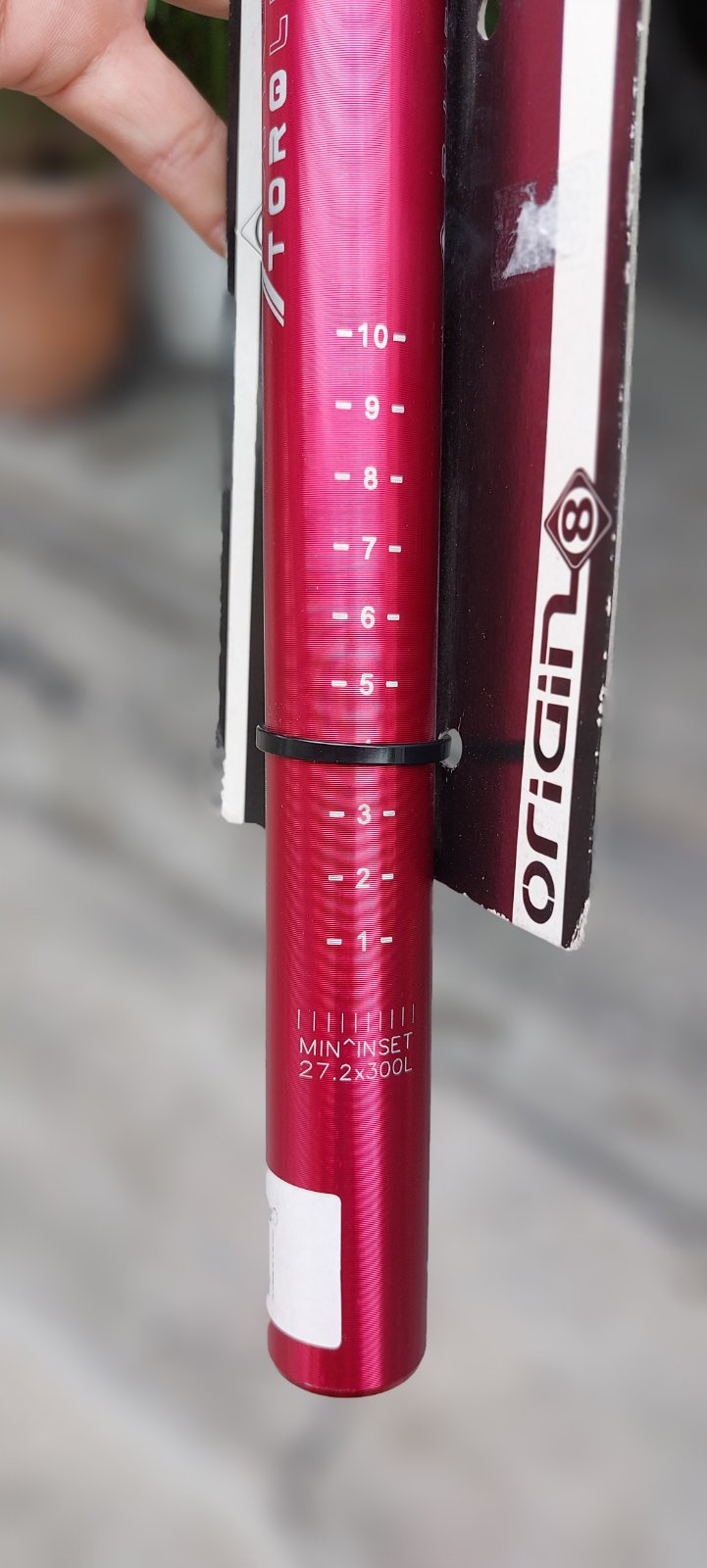 Origin 8, Seat post Torqlite 27.2 - available in 300 & 400mm