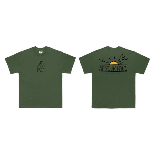 At Your Pace, Tshirt, Sunny Model, Army Green