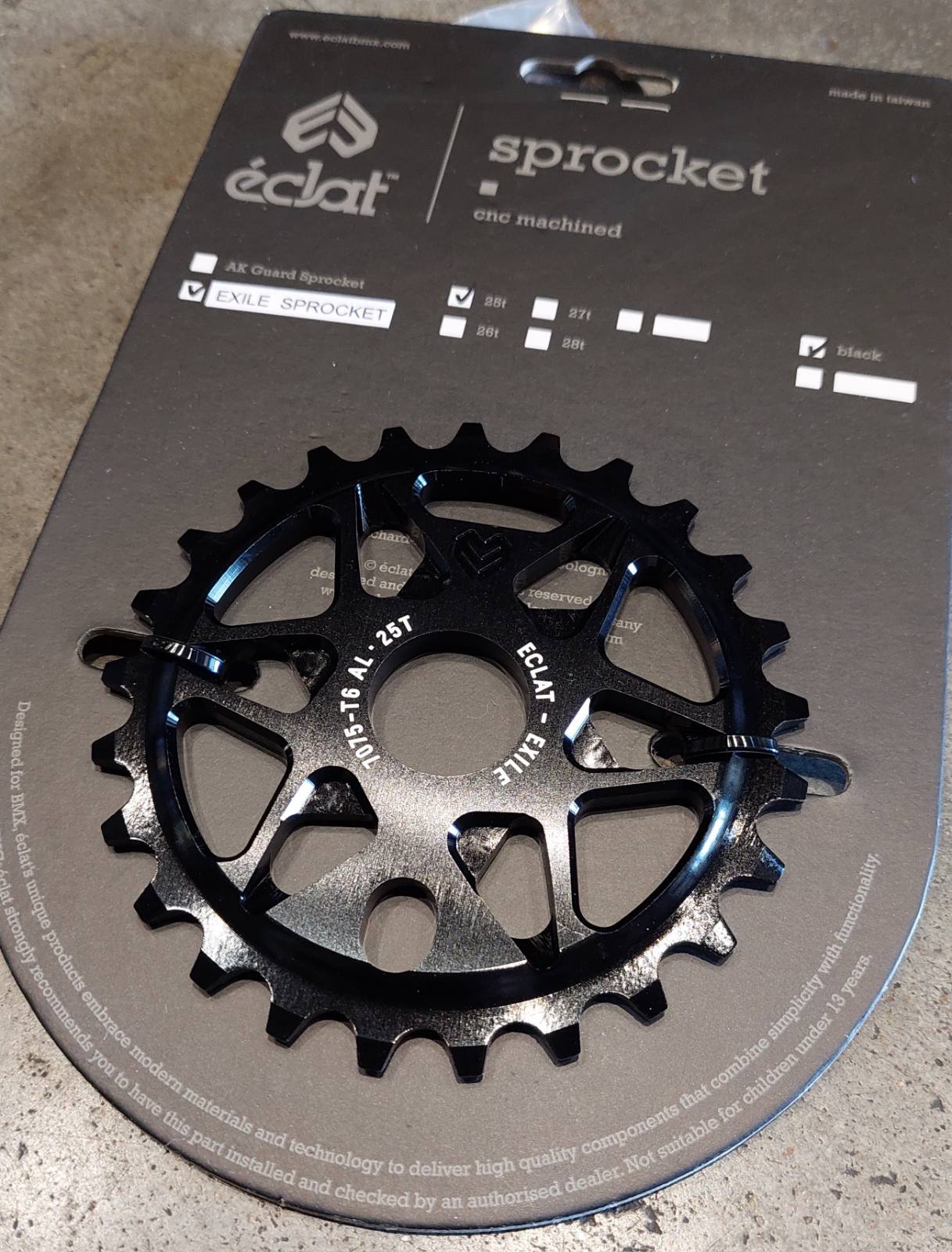 Eclat, Exile Sprocket (Available in 25T & 28T)