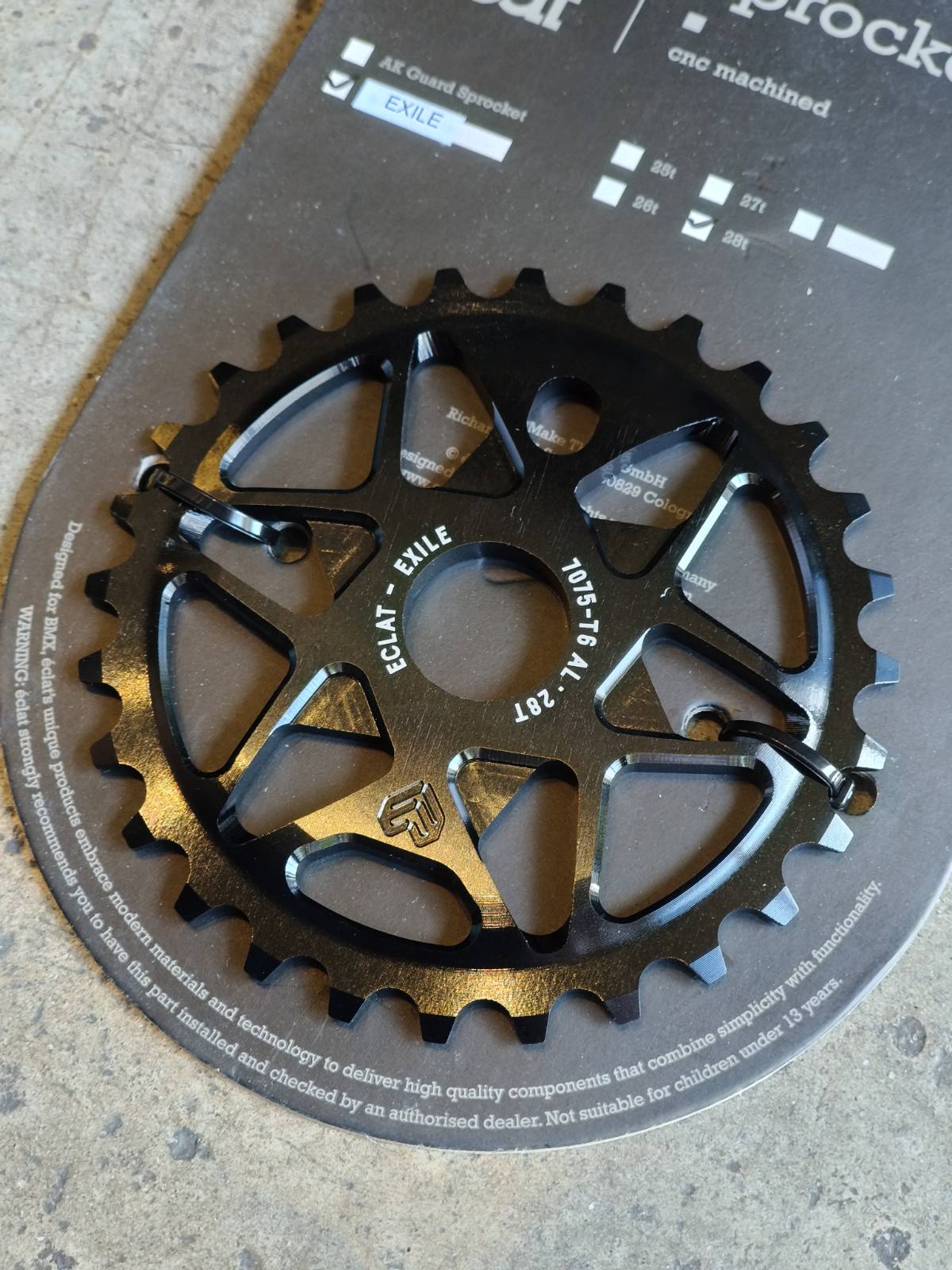 Eclat, Exile Sprocket (Available in 25T & 28T)
