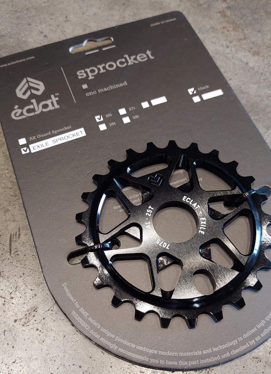 Eclat, Exile Sprocket Black (Available in 25T & 28T)