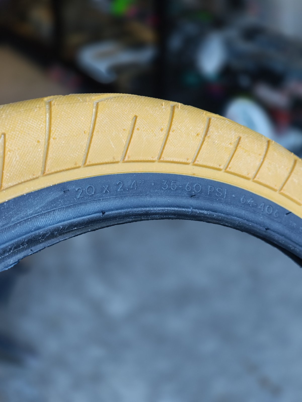 Kink BMX, Tire Sever 20 x 2.40 Gum w/ Black Side (sold by pair)