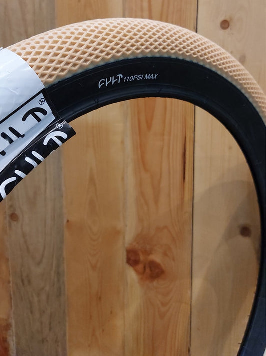 Cult x Vans BMX Tire 20 x 2.40" (Available in Black & Cream w/ Black Side Wall) sold per piece