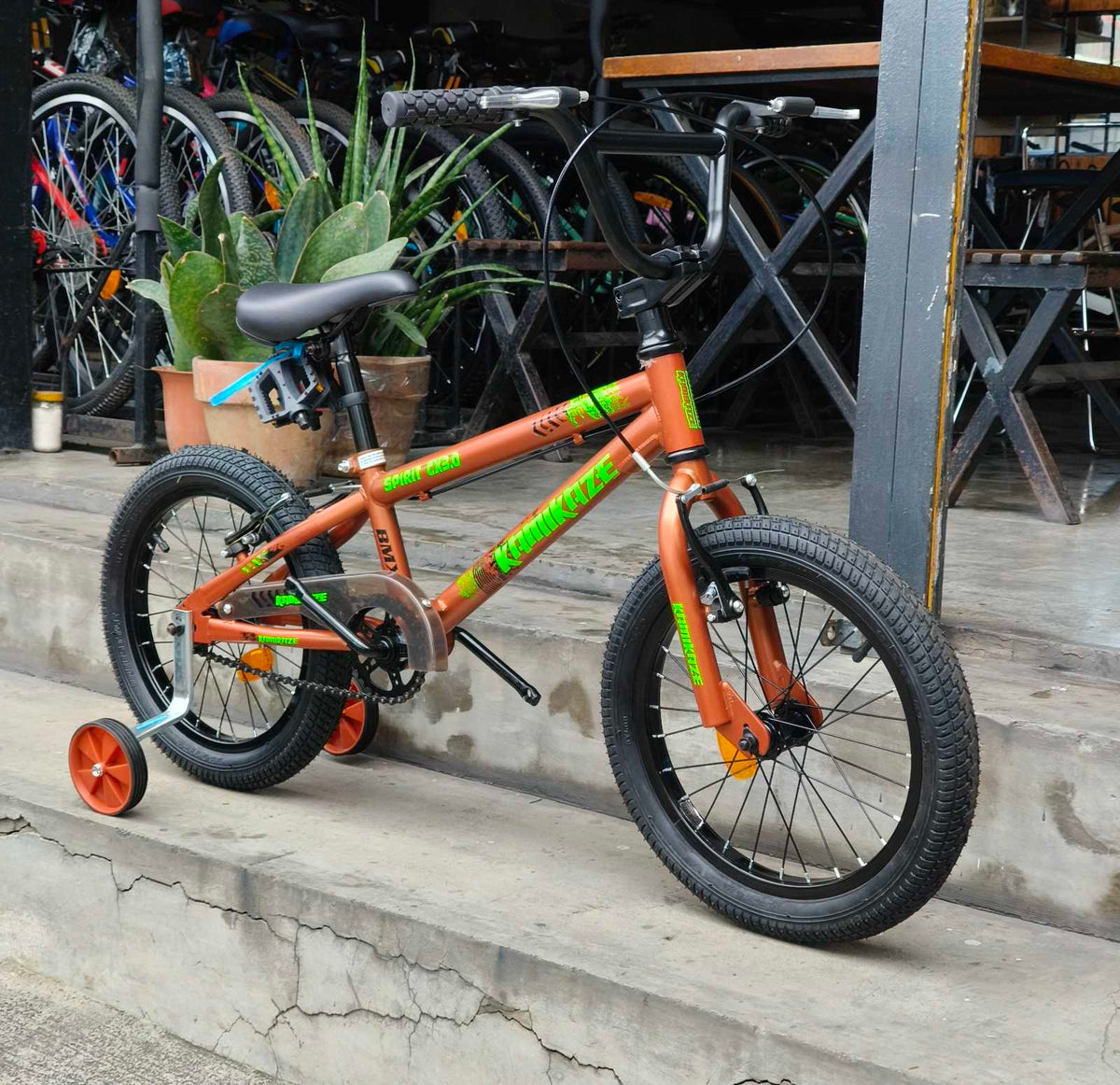 Bike 16 Kamikaze, Alloy Rims (suitable for kids aged 4–5 years old) Copper