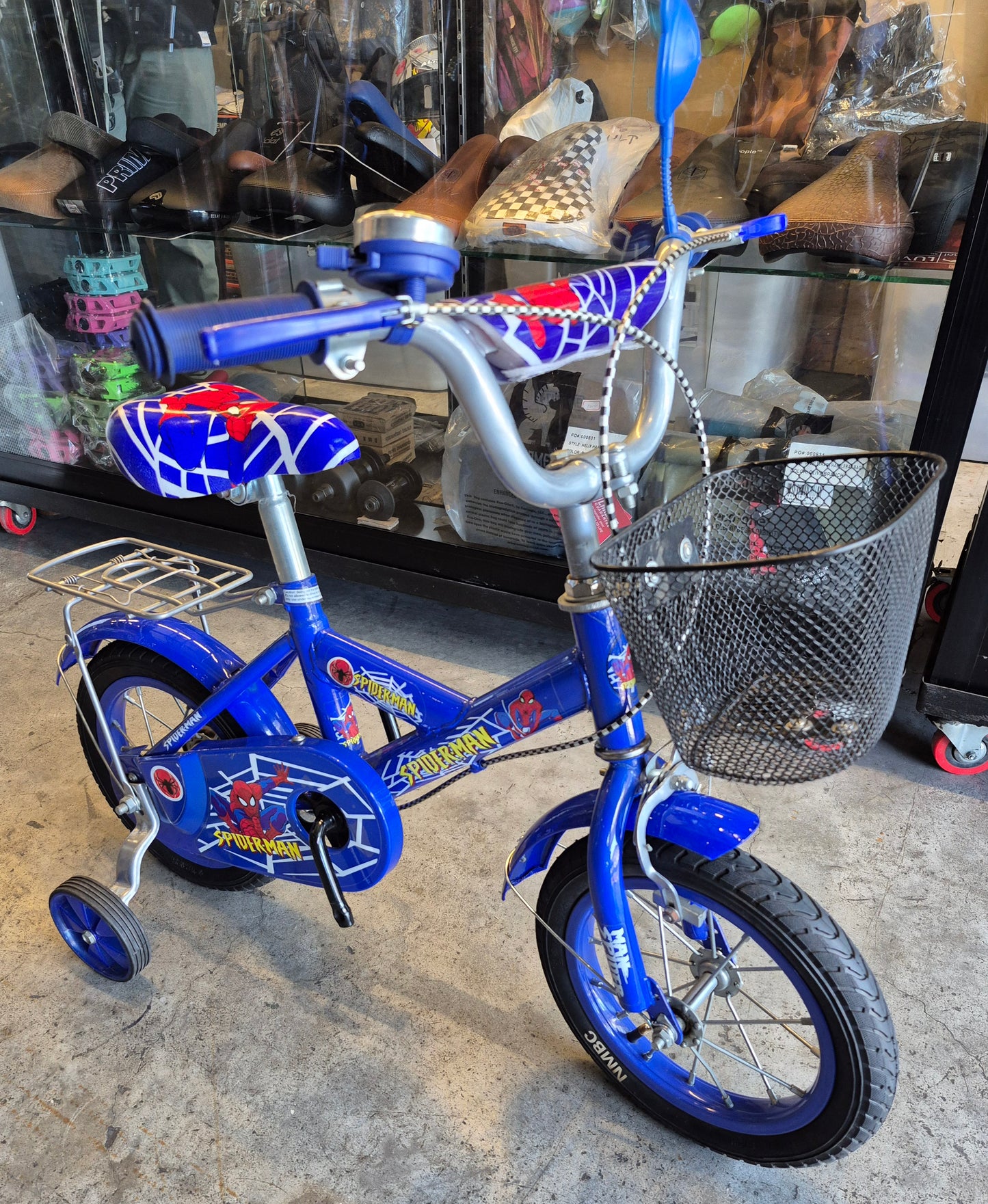 Bike 12 Spider man (suitable for kids aged 2 to 3 years old)