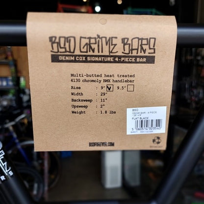 BSD GRIME 4PC BAR – 29” x 9.0” RISE