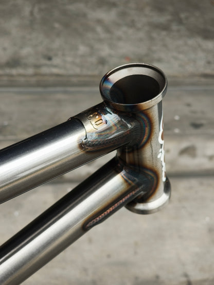 BSD, Steeze BMX Frame 20.7" - Clear Raw