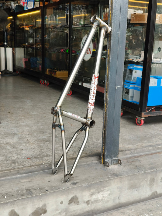 BSD, Steeze BMX Frame 20.7" - Clear Raw