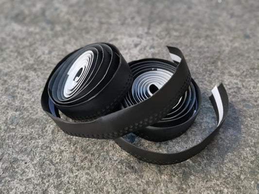 Bar Tapes - Leather type Black white combi