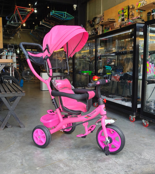 Trikes for toddlers w/ Canopy & Handle, convertible seat! (available in blue and pink)