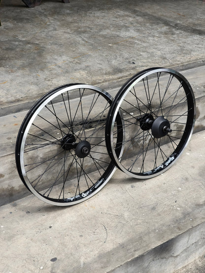 Rim Set, Alex Supra Dome Rims powered by Enemy Axis Front & Sonic Rear Hubs (sold as set)