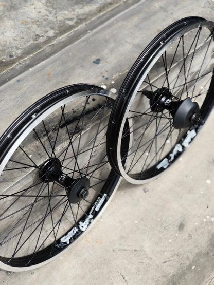 Rim Set, Alex Supra Dome Rims powered by Enemy Axis Front & Sonic Rear Hubs (sold as set)