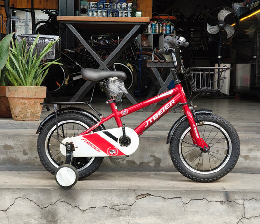 Bike 14 JT Red (suitable for kids aged 3 to 4 years old)
