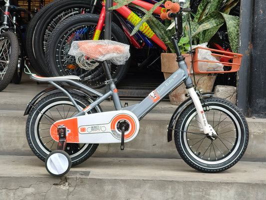 Bike 14 Gatebaby Silver (suitable for kids aged 3 to 4 years old)