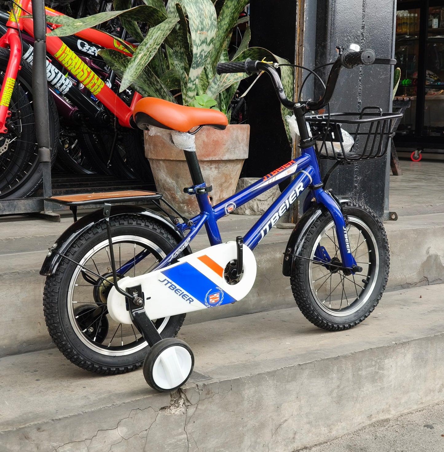 Bike 14 JT Blue (suitable for kids aged 3 to 4 years old)