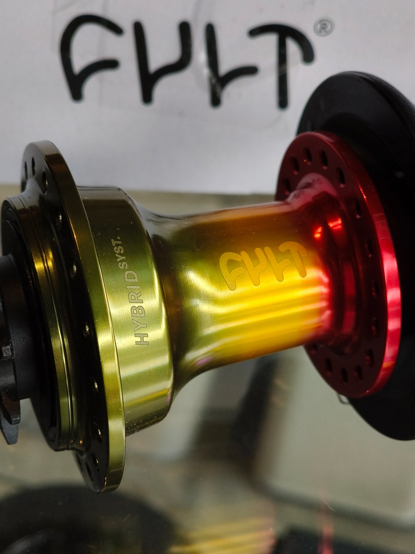 Cult Crew RASTA Hybrid Rear Hub w/ Non Drive Guard (LSD/ RSD)