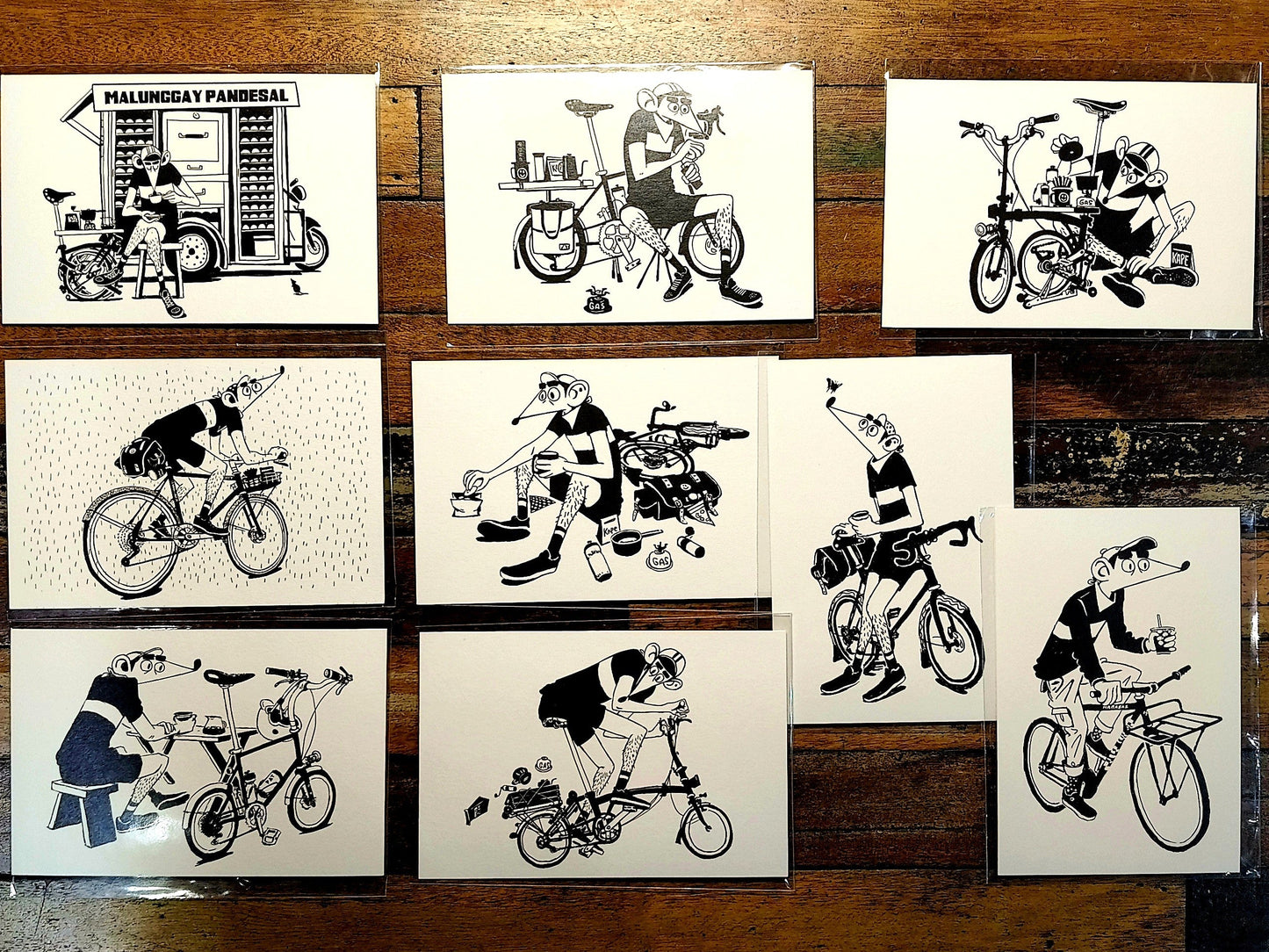 Bike Travel Postcards (sold per piece)