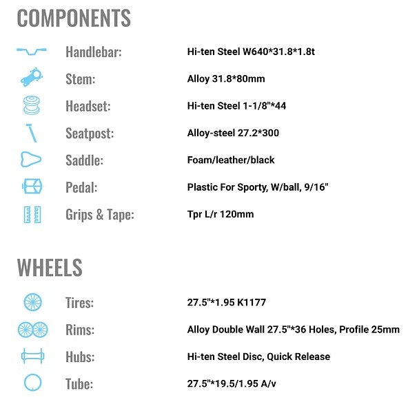 Mt Bike 27.5 Maru Shiba