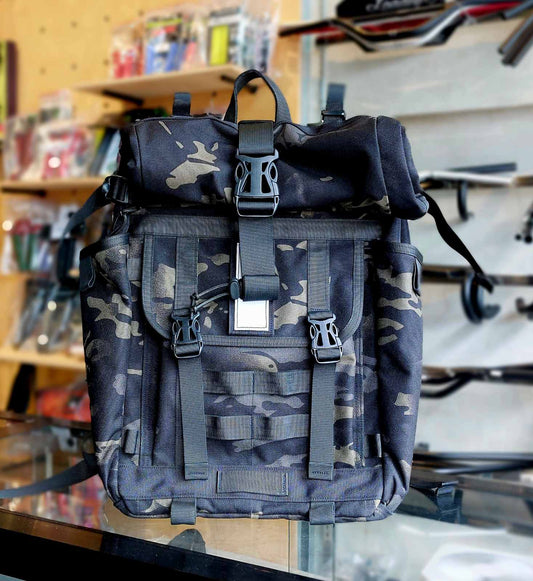 Backpack - Exonomad, Rolltop Black Camo