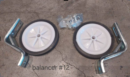 Bicycle training wheels/ balancer, available for kid bikes size 12, 14, 16 & 20, sold as set