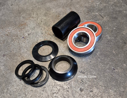 Bottom Bracket, Mid available in 19 & 22mm